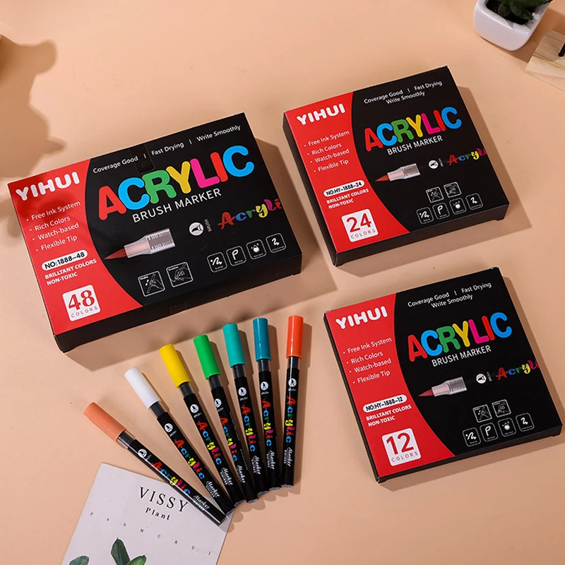 Copic Marker Classic - Spidol Akrilik dengan 12/24/36/48/60 Warna, Spidol