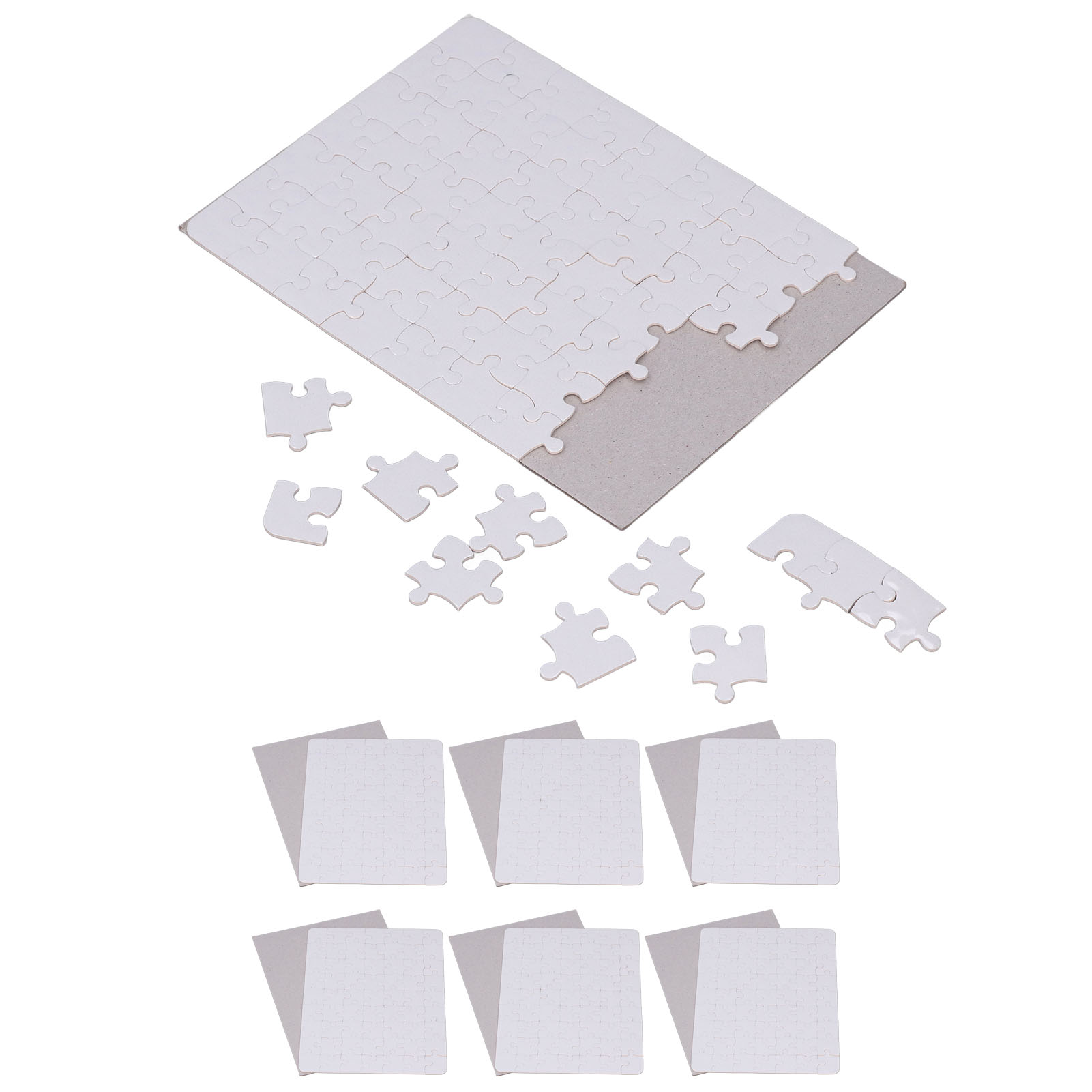 6 Set Puzzle Kosong 13x18cm Pu - Puzzle Blank White ulasan dan harga